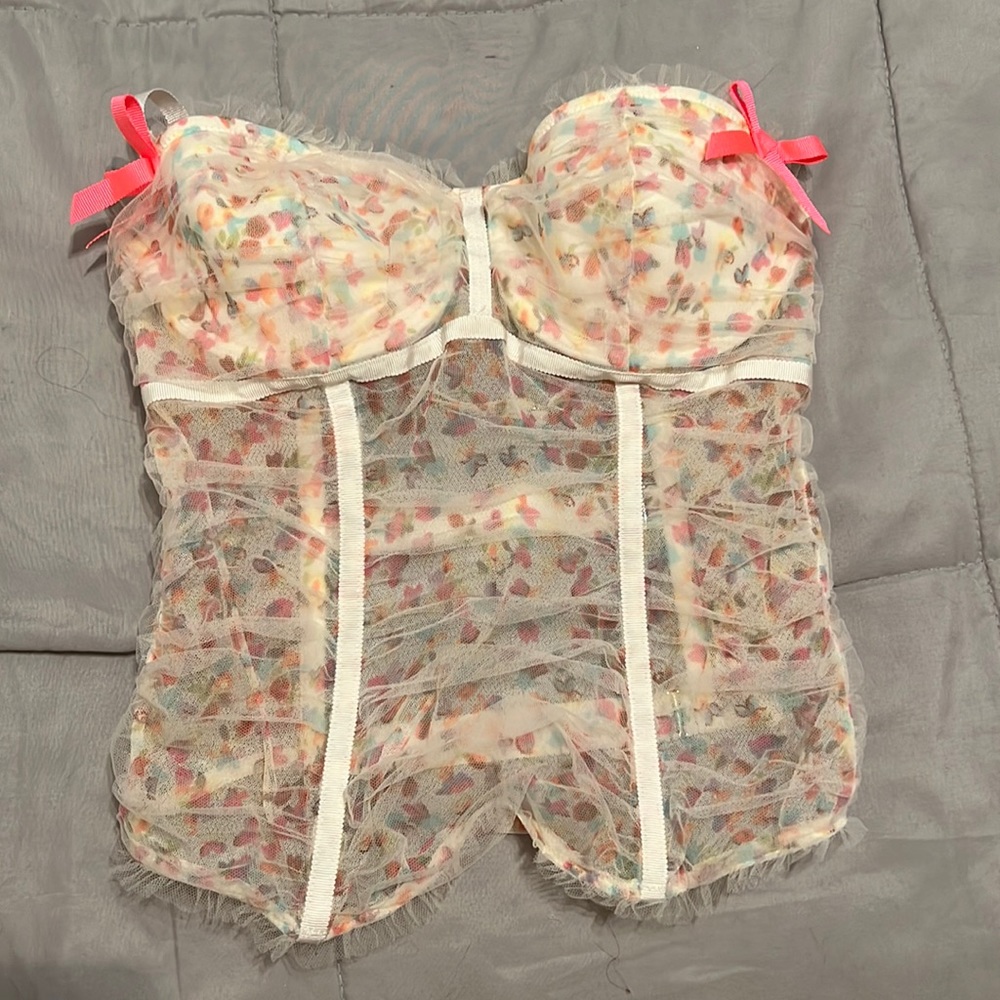 Victoria's Secret Multicolor Sheer Bodysuit